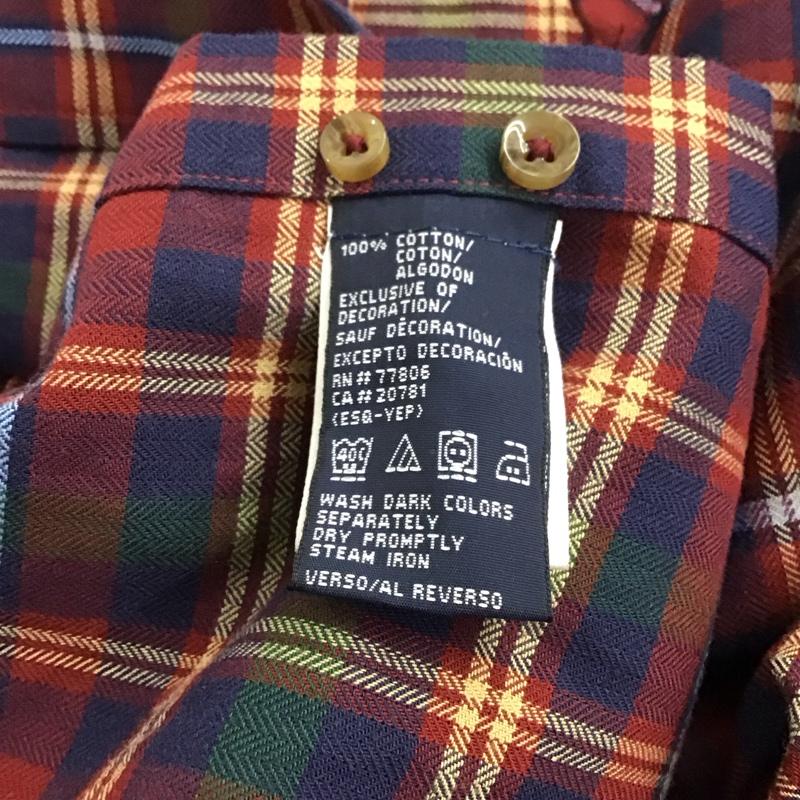 トミーヒルフィガー TOMMY HILFIGER シャツ、ブラウス 長袖 長袖シャツ チェックシャツ カラーシャツ ボタンダウンシャツ M チェック マルチカラー / マルチカラー /  メンズ USED 古着 中古 10138203