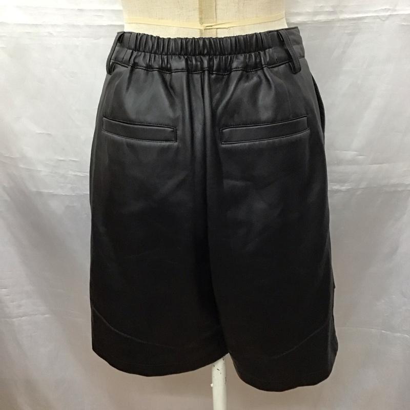 ジーナシス JEANASIS パンツ ショートパンツ JS050774MC フェイクレザー FREE 無地 黒 / ブラック /  レディース USED 古着 中古 10115854