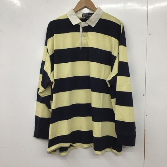 ポロバイラルフローレン Polo by RALPH LAUREN ポロシャツ 長袖 長袖ポロシャツ 長袖カットソー カラーシャツ XXL ボーダー柄 マルチカラー / マルチカラー /  メンズ USED 古着 中古 10137303