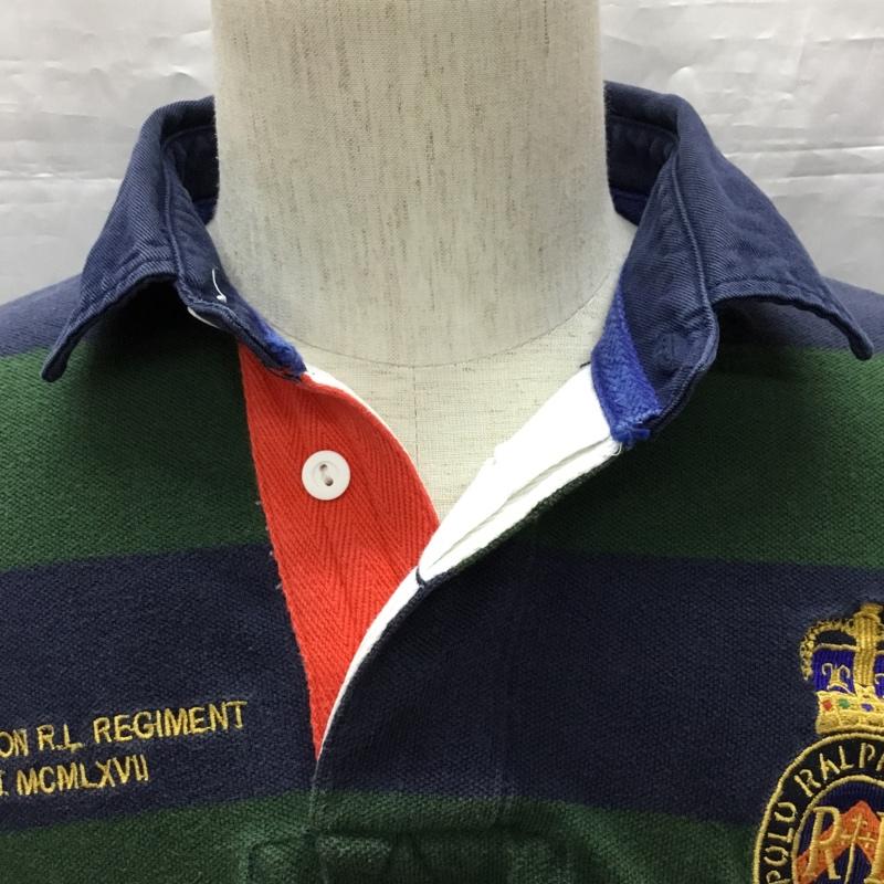 ポロバイラルフローレン Polo by RALPH LAUREN ポロシャツ 半袖 半袖ポロシャツ カラーシャツ 半袖カットソー M ボーダー柄 マルチカラー / マルチカラー /  メンズ USED 古着 中古 10116700