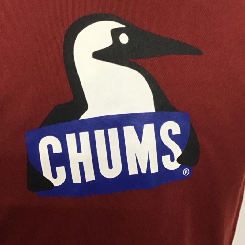 チャムス CHUMS Tシャツ 半袖 半袖カットソー プリントTシャツ クルーネックカットソー M プリント 赤 / レッド /  メンズ USED 古着 中古 10124595