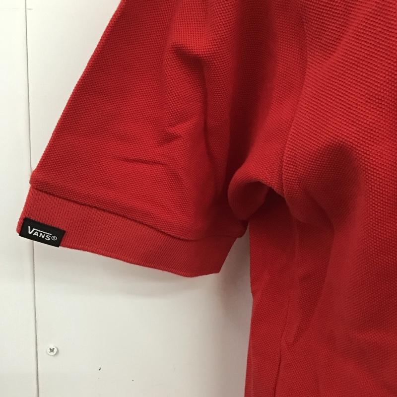 バンズ VANS ポロシャツ 半袖 CD18HS-MS01 ボックスロゴ タグ付き XL ロゴ、文字 赤 / レッド /  メンズ USED 古着 中古 10114627
