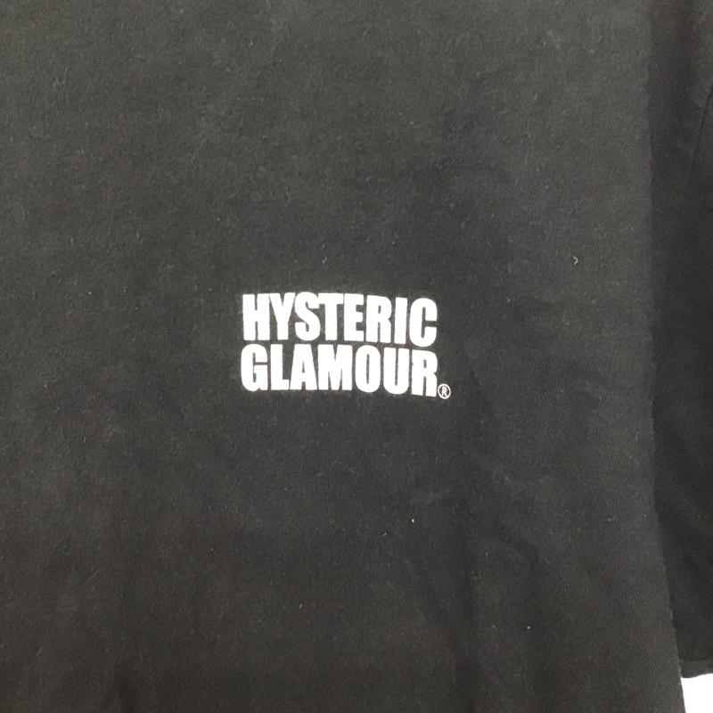 ヒステリックグラマー HYSTERIC GLAMOUR Tシャツ 半袖 半袖カットソー プリントTシャツ クルーネックカットソー XL プリント 黒 / ブラック /  メンズ USED 古着 中古 10146835