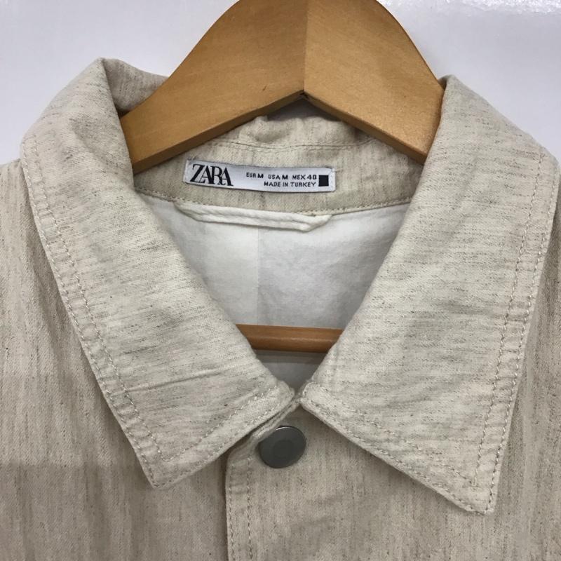 ザラ ZARA ジャケット、上着 ジャケット、ブレザー カジュアルジャケット アウター カラージャケット M 無地 アイボリー / アイボリー /  メンズ USED 古着 中古 10143537