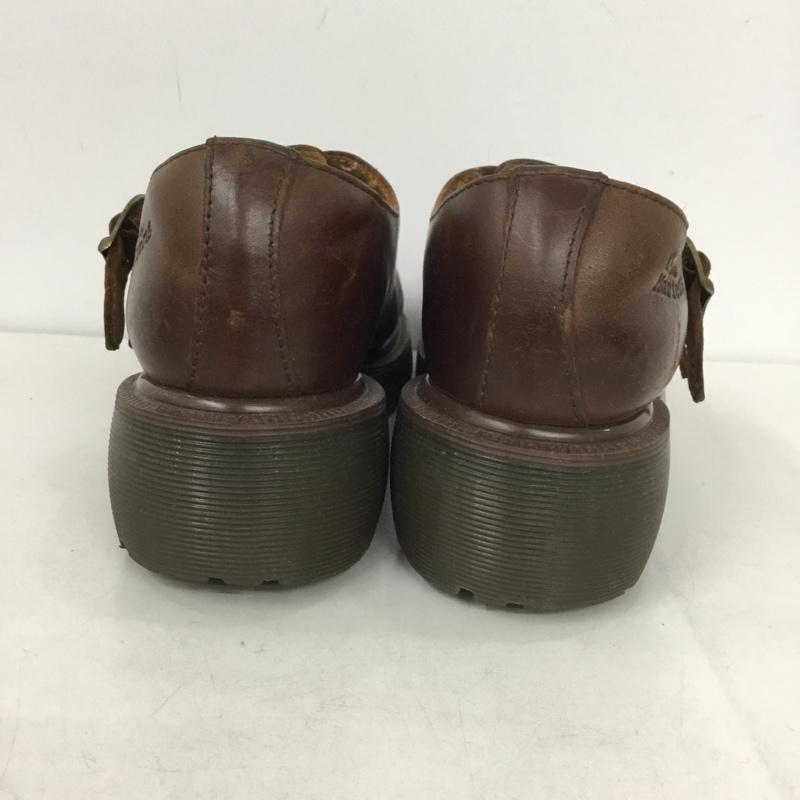 ドクターマーチン Dr.Martens 革靴 革靴 8065 メリージェーン 6 レザー ロゴ、文字 茶 / ブラウン /  レディース USED 古着 中古 10141924