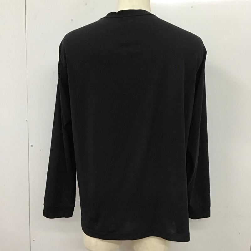 モンベル mont-bell Tシャツ 長袖 1114112 WIC ロングスリーブT XL ロゴ、文字 黒 / ブラック /  メンズ USED 古着 中古 10112682