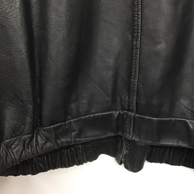 コーチ COACH ジャケット、上着 ジャケット、ブレザー ジップアップジャケット アウター 古着 レザージャケット XL 無地 黒 / ブラック /  メンズ USED 古着 中古 10143843