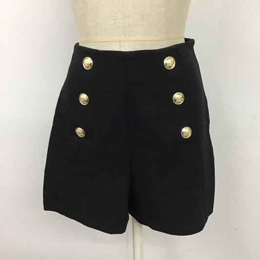 ザラ ZARA パンツ ショートパンツ ショートパンツ ハーフパンツ カジュアルパンツ XS 無地 黒 / ブラック /  レディース USED 古着 中古 10117929