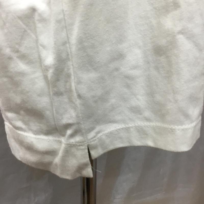スーパーサンクス SUPERTHANKS Tシャツ 半袖 半袖カットソー プリントTシャツ クルーネックカットソー L 無地 白 / ホワイト /  メンズ USED 古着 中古 10114104