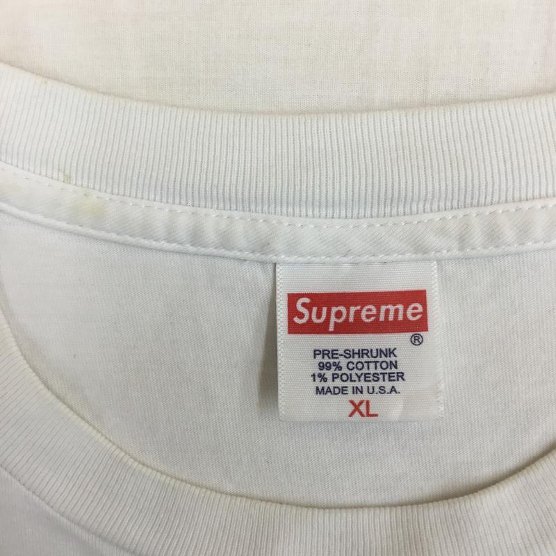 シュプリーム Supreme Tシャツ 半袖 18SS TV Tee XL プリント 白 / ホワイト /  メンズ USED 古着 中古 10145522