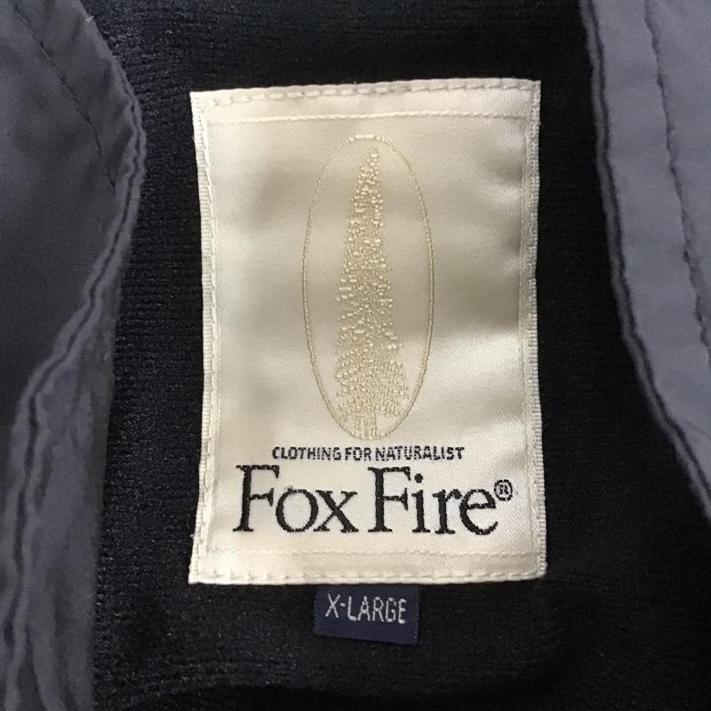フォックスファイヤー FOXFIRE ジャケット、上着 ジャンパー、ブルゾン ジップアップジャケット ジャンパー アウター ロングジャケット パーカー XL 無地 黒 / ブラック /  メンズ USED 古着 中古 10105601