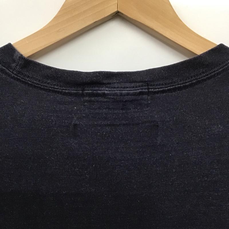 ドロボウニッキ 泥棒日記 Tシャツ 半袖 半袖カットソー プリントTシャツ クルーネックカットソー L プリント 紺 / ネイビー /  メンズ USED 古着 中古 10129495