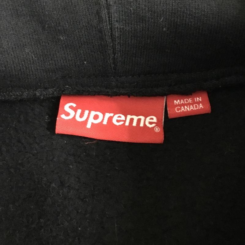 シュプリーム Supreme パーカー 長袖 15aw SidelineTrackZipUpHooded 長袖パーカー ジップアップパーカー XL ロゴ、文字 黒 / ブラック /  メンズ USED 古着 中古 10120645