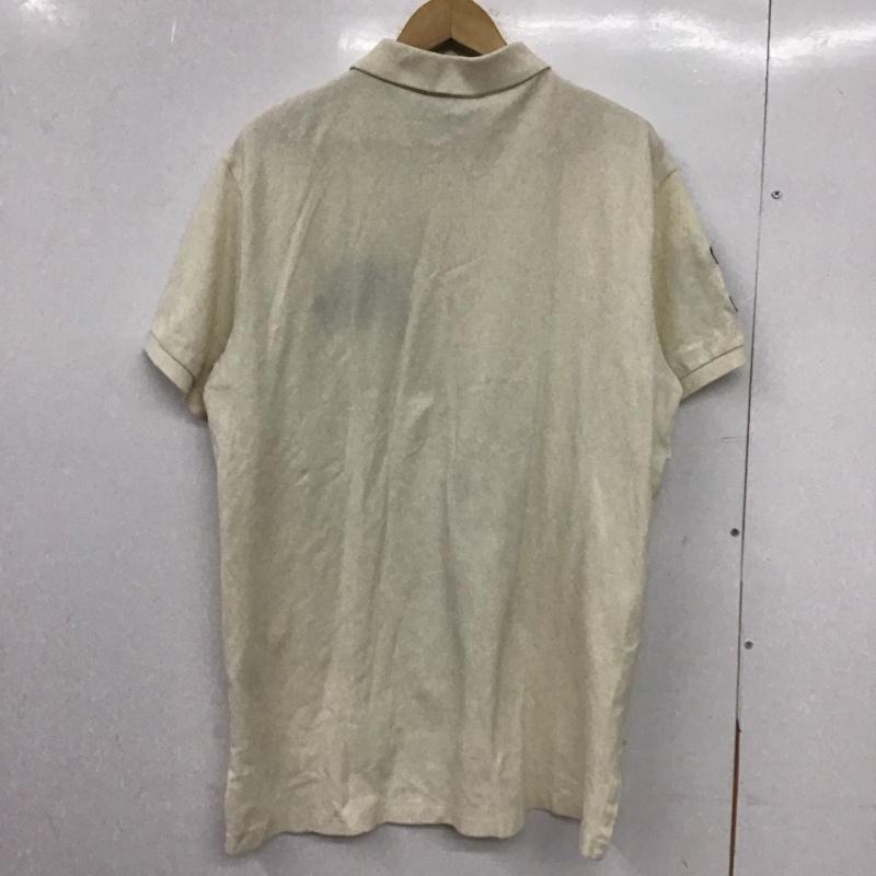 ポロバイラルフローレン Polo by RALPH LAUREN ポロシャツ 半袖 半袖ポロシャツ カラーシャツ 半袖カットソー L ロゴ、文字 アイボリー / アイボリー /  メンズ USED 古着 中古 10149171