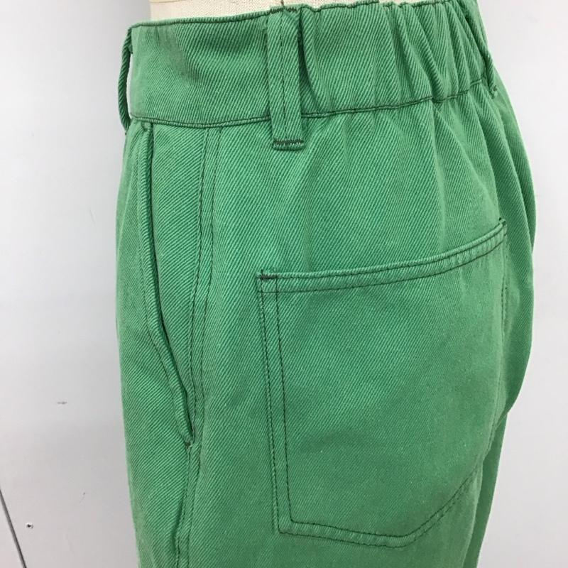 ニコアンド niko and... ボトムス ボトムス s221il13sm ワイドパンツ M 無地 緑 / グリーン /  レディース USED 古着 中古 10121257