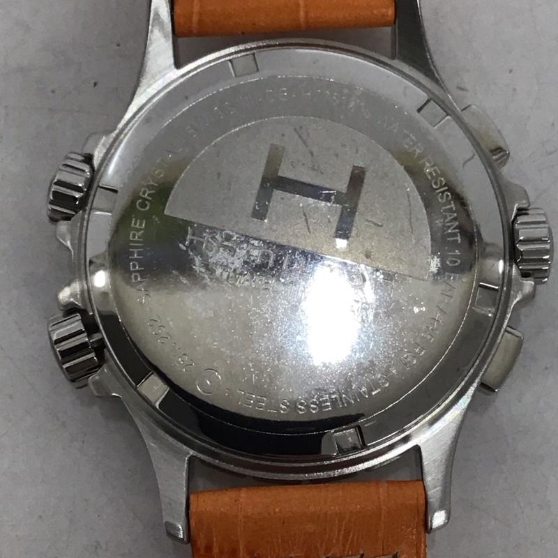 ハミルトン HAMILTON 腕時計 アナログ（クォーツ式） H776121 レザーベルト ロゴ、文字 橙 / オレンジ /  メンズ USED 古着 中古 10134493