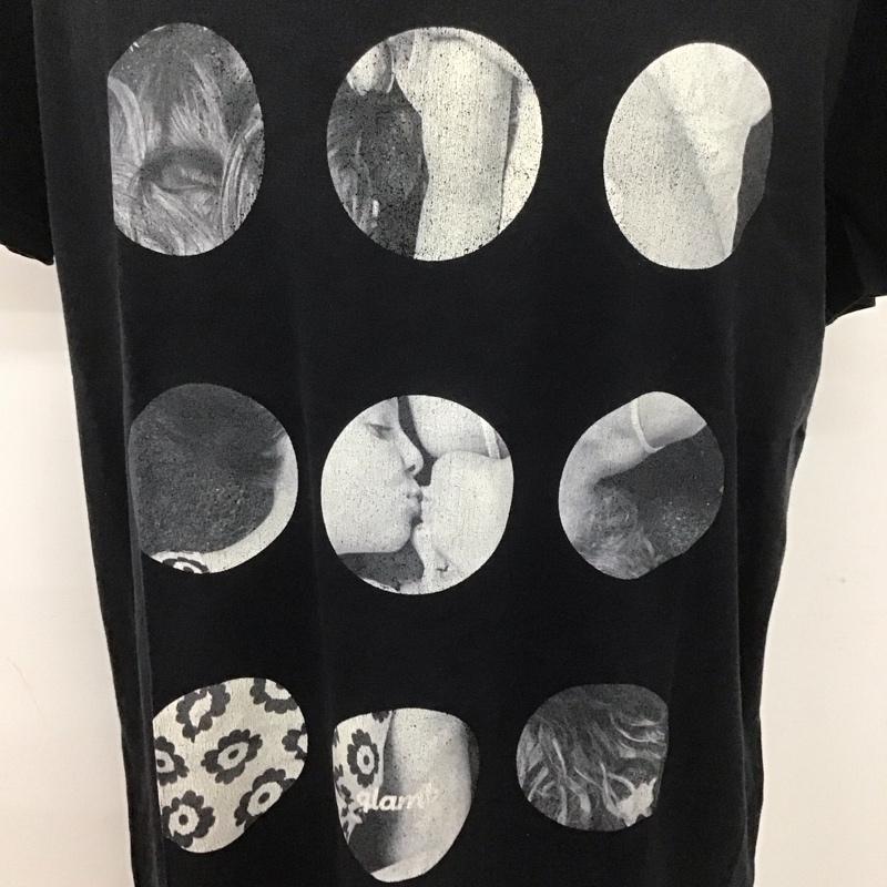 グラム glamb Tシャツ 半袖 半袖カットソー プリントTシャツ クルーネックカットソー 3 プリント 黒 / ブラック /  メンズ USED 古着 中古 10107495