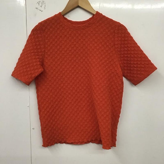 アズールバイマウジー AZUL BY MOUSSY カットソー 半袖 250HAG80-337F ポップコーンカットトップス FREE 無地 橙 / オレンジ /  レディース USED 古着 中古 10129321