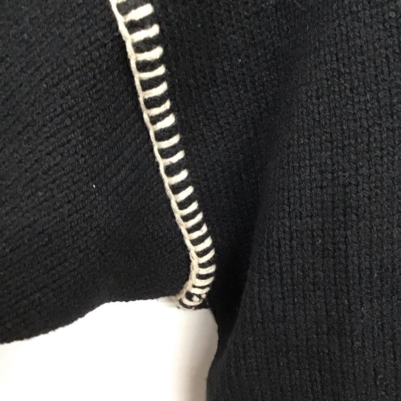 ローリーズファーム LOWRYS FARM ニット、セーター 長袖 長袖ニットカットソー クルーネック セーター FREE 無地 黒 / ブラック /  レディース USED 古着 中古 10146693