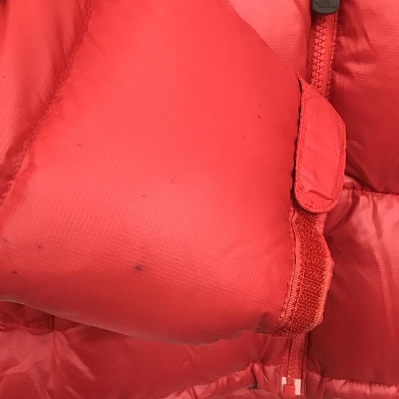 ザノースフェイス THE NORTH FACE ジャケット、上着 ダウンジャケット ジップアップジャケット ダウンジャケット アウター ロゴ、文字 黒 / ブラック / X 赤 / レッド /  メンズ USED 古着 中古 10138980