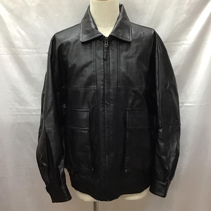 フリークスストア FREAK S STORE ジャケット、上着 ジャケット、ブレザー ジップアップジャケット ジャンパー フェイクレザージャケット カジュアルジャケット アウター M 無地 黒 / ブラック /  メンズ USED 古着 中古 10121442