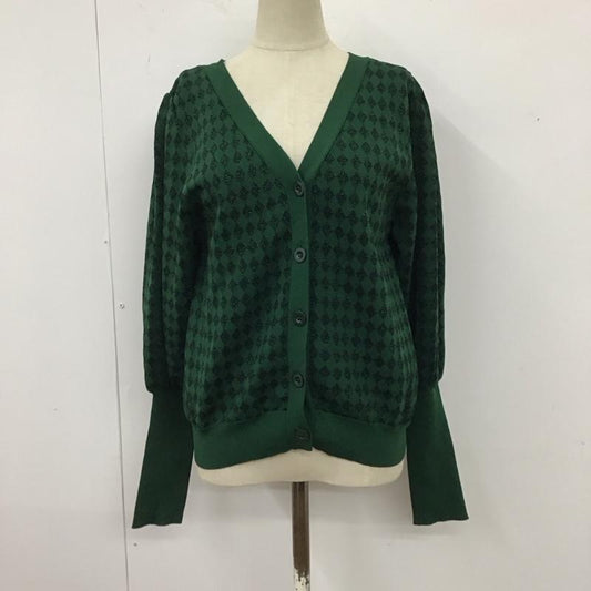 スライ SLY カーディガン 長袖 030cay70-5190 GLITTER DIA HG V／N 2WAY C／D FREE  緑 / グリーン /  レディース USED 古着 中古 10119880