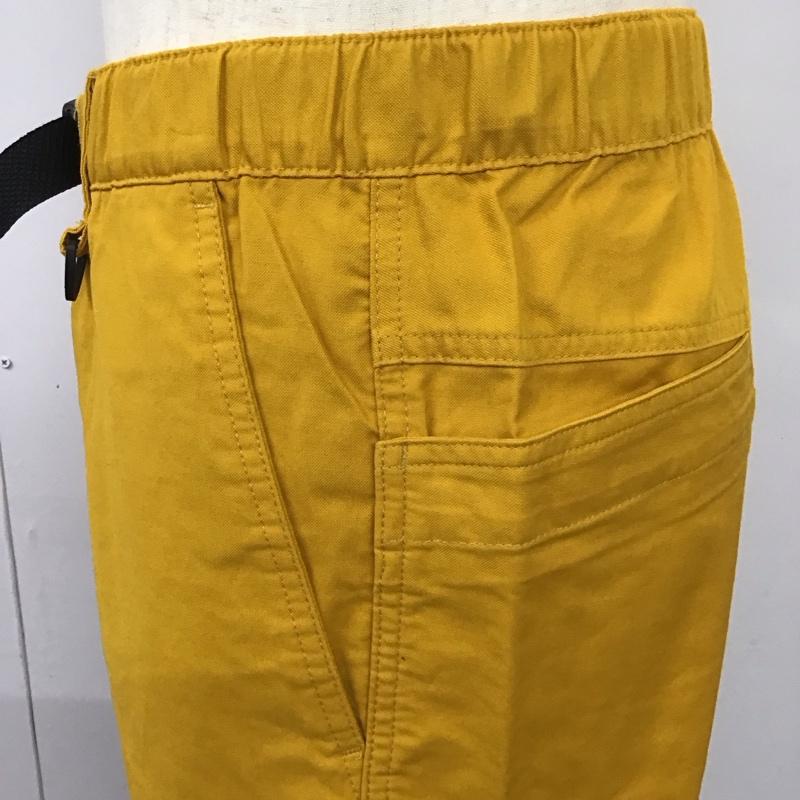 コロンビア Columbia パンツ ショートパンツ ショートパンツ ハーフパンツ カジュアルパンツ L ロゴ、文字 黄 / イエロー /  メンズ USED 古着 中古 10114569