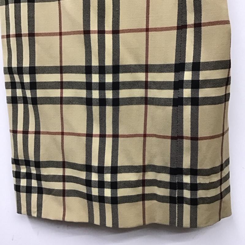 バーバリーロンドン Burberry London パンツ スラックス FQ025-038 ノバチェック ウール 40 40 チェック ベージュ / ベージュ / X 黒 / ブラック / X 赤 / レッド /  レディース USED 古着 中古 10116937
