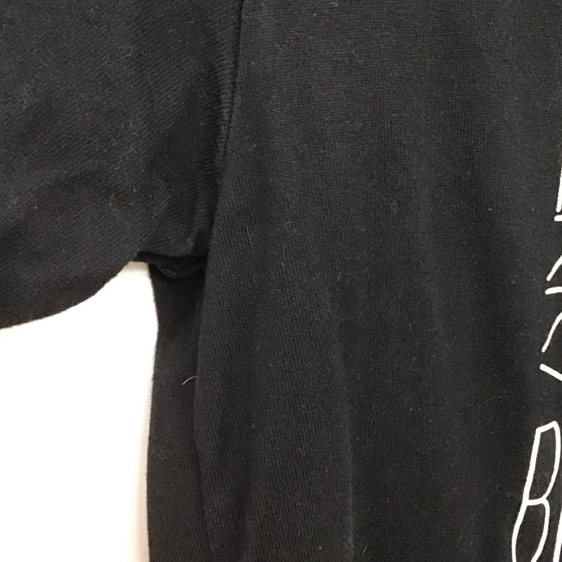 バーバリーブラックレーベル BURBERRY BLACK LABEL Tシャツ 半袖 半袖カットソー プリントTシャツ クルーネックカットソー 2 ロゴ、文字 黒 / ブラック /  メンズ USED 古着 中古 10148254