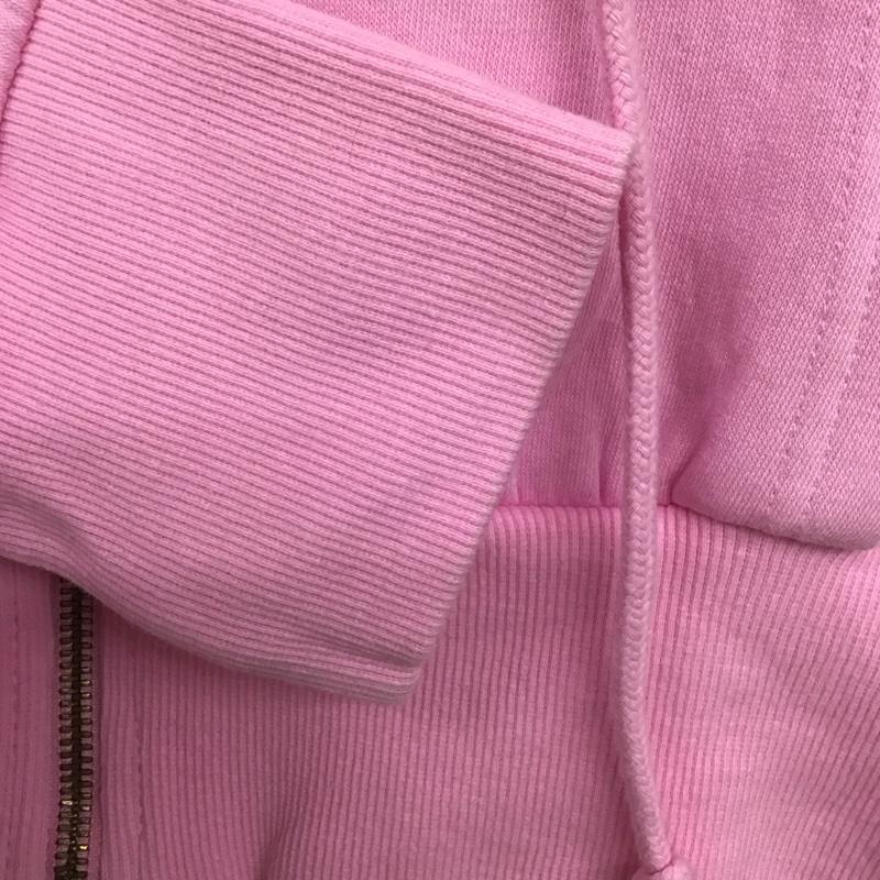 ザラ ZARA パーカー 長袖 ジップアップパーカー 長袖パーカー カジュアルジャケット M 無地 桃 / ピンク /  レディース USED 古着 中古 10145435