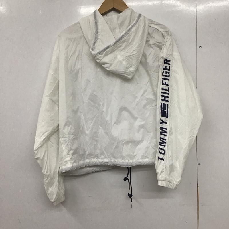 トミーヒルフィガー TOMMY HILFIGER ジャケット、上着 ジャンパー、ブルゾン ナイロンジャケット RM876A2909 M ロゴ、文字 X プリント 白 / ホワイト /  メンズ USED 古着 中古 10146790