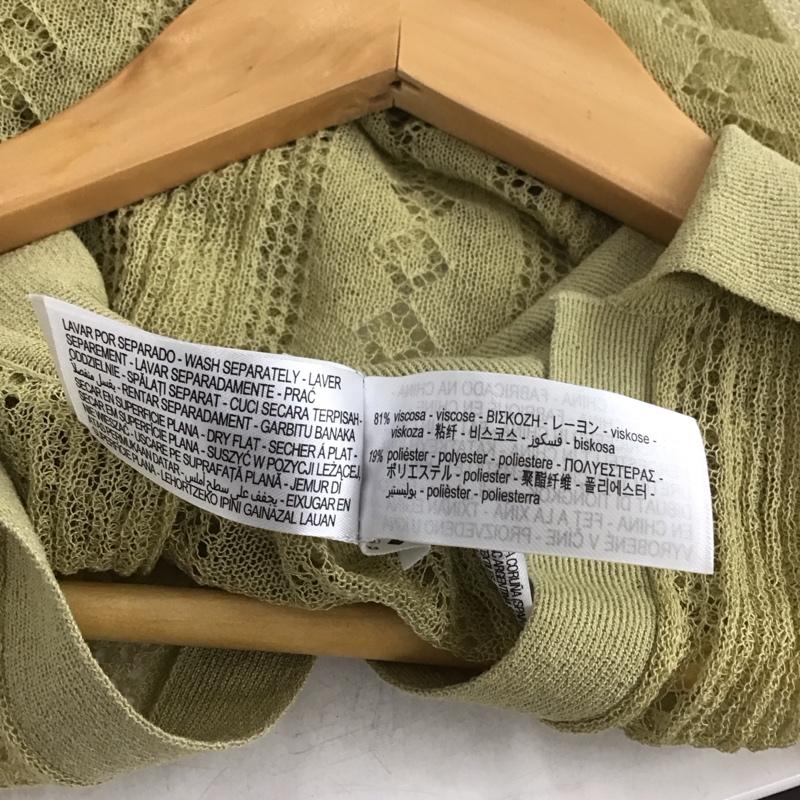 ザラ ZARA カットソー 半袖 S 無地 カーキ / カーキ /  レディース USED 古着 中古 10140346