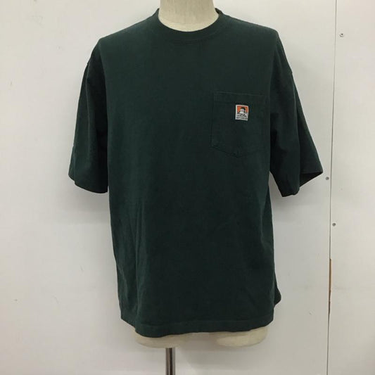 ベンデイビス BEN DAVIS Tシャツ 半袖 C-2580929 ベーシックポケットTシャツ 半袖カットソー プリントTシャツ L ロゴ、文字 緑 / グリーン /  メンズ USED 古着 中古 10110732