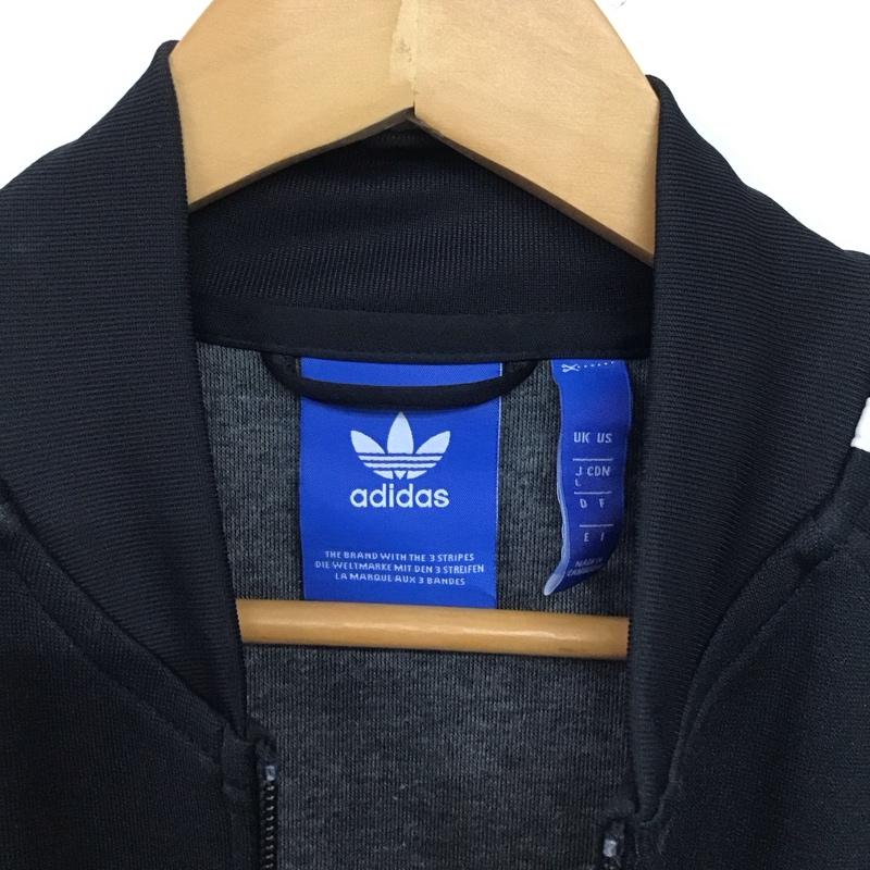 アディダス adidas ジャケット、上着 ジャンパー、ブルゾン bk5921 SSTTRACKTOP ジャージ ジップアップジャケット L ロゴ、文字 黒 / ブラック /  メンズ USED 古着 中古 10145245