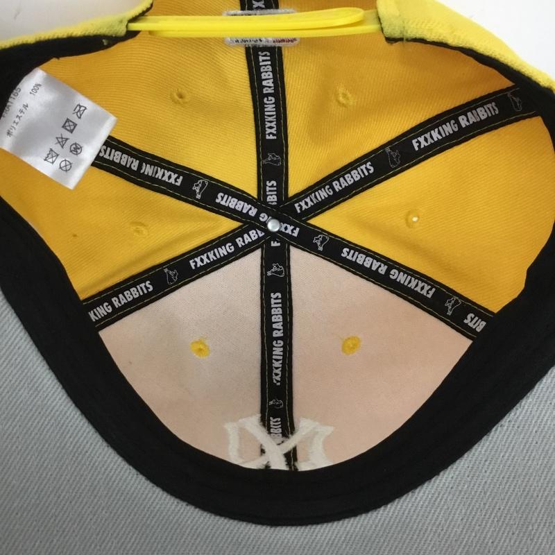 エフアールツー FR2 帽子 キャップ FRA1165 Calor brim Flat Visor Cap ロゴ、文字 黄 / イエロー /  メンズ USED 古着 中古 10134773