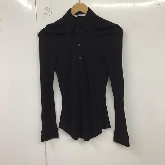ザラ ZARA シャツ、ブラウス 長袖 S 無地 黒 / ブラック /  レディース USED 古着 中古 10129859
