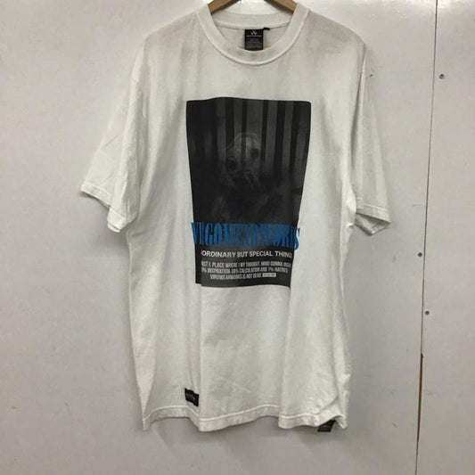 ウ゛ァルゴ VIRGO Tシャツ 半袖 5 プリント 白 / ホワイト /  メンズ USED 古着 中古 10137528