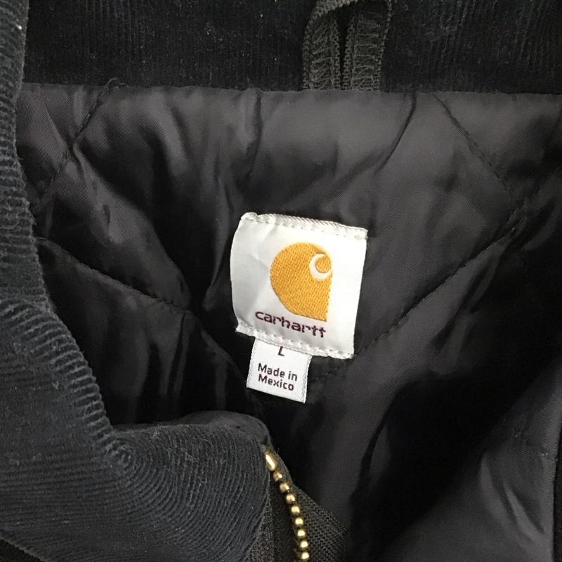 カーハート Carhartt ジャケット、上着 ジャケット、ブレザー C55 BLK 襟コーデュロイ Extremes L ロゴ、文字 黒 / ブラック /  メンズ USED 古着 中古 10107925