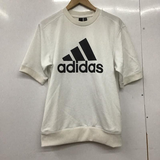 アディダス adidas カットソー 半袖 半袖カットソー プリントTシャツ クルーネックカットソー M ロゴ、文字 白 / ホワイト /  メンズ USED 古着 中古 10145297