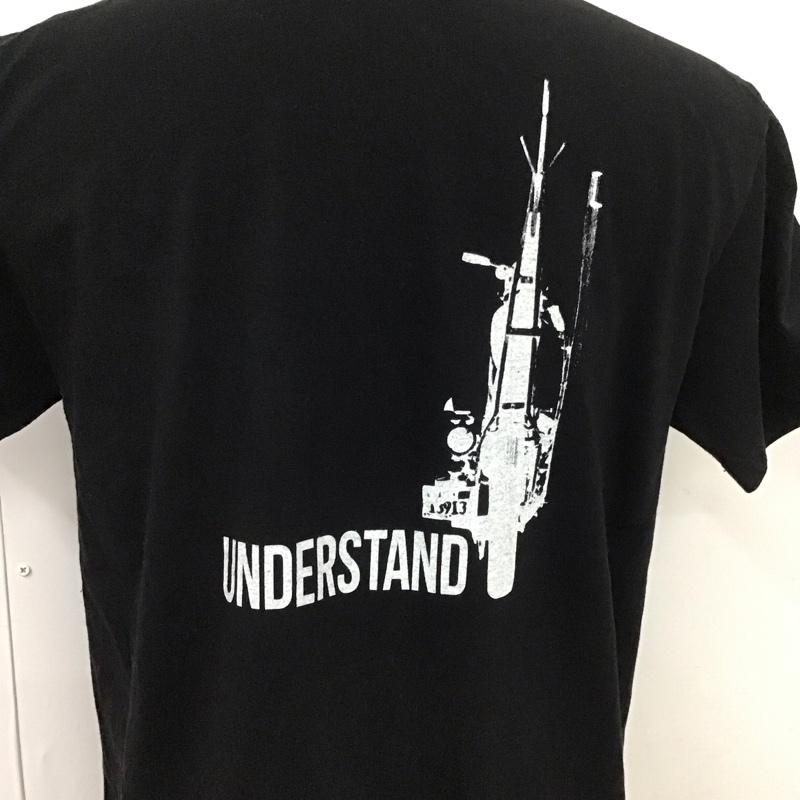 ラッツ RATS Tシャツ 半袖 半袖カットソー プリントTシャツ クルーネックカットソー L ロゴ、文字 黒 / ブラック /  メンズ USED 古着 中古 10113151