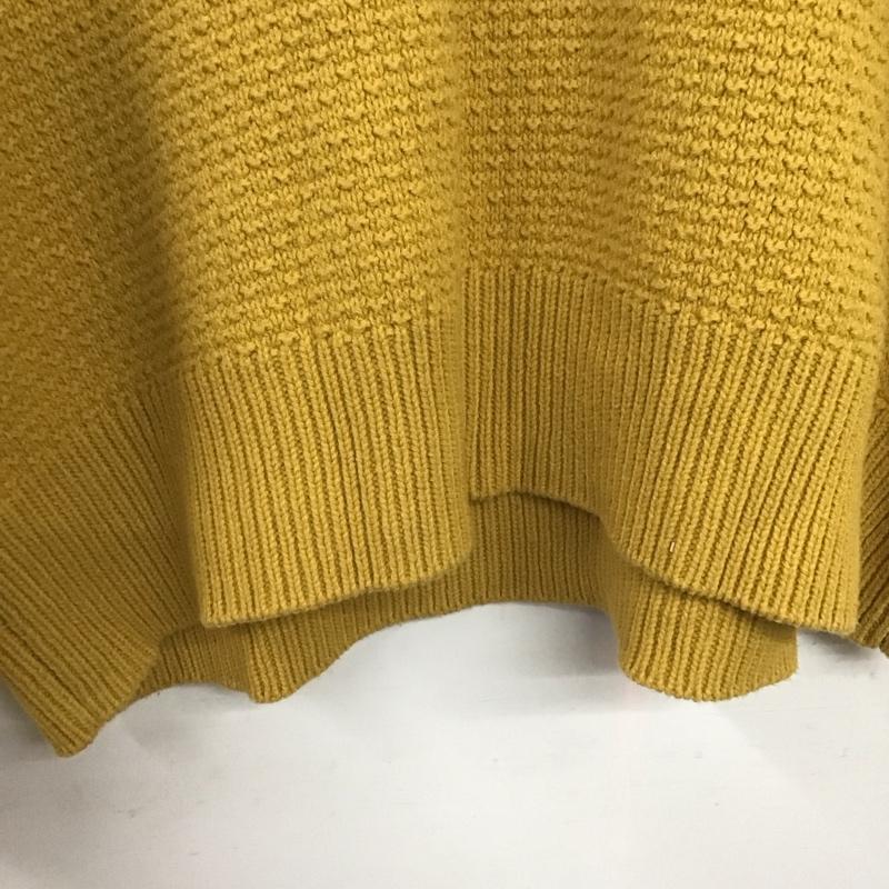 スタディオクリップ studio CLIP ニット、セーター 長袖 L 無地 マスタード / マスタード /  レディース USED 古着 中古 10142291