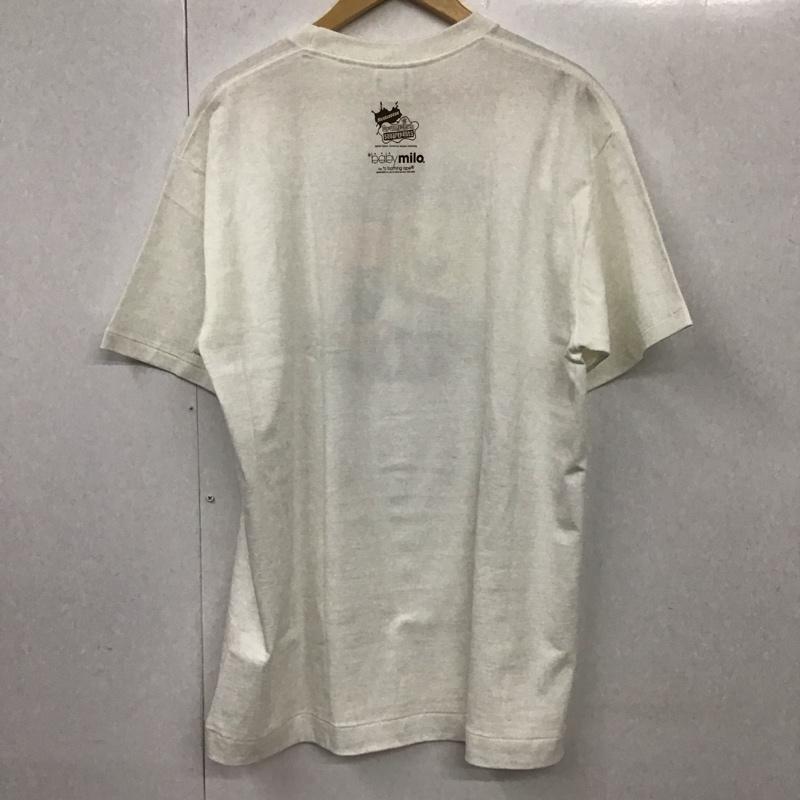 アベイシングエイプ A BATHING APE Tシャツ 半袖 半袖カットソー プリントTシャツ クルーネックカットソー スポンジボブ L プリント 白 / ホワイト /  メンズ USED 古着 中古 10131634