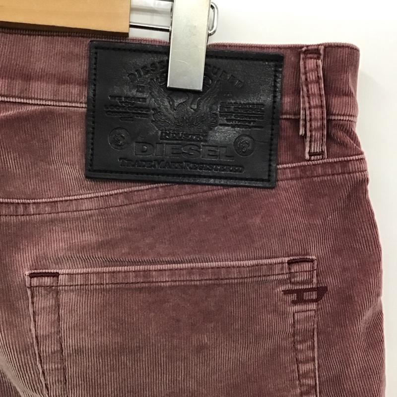 ディーゼル DIESEL パンツ デニム、ジーンズ コーデユロイパンツ スリムパンツ カジュアルパンツ 34 無地 えんじ / ワインレッド /  メンズ USED 古着 中古 10120348