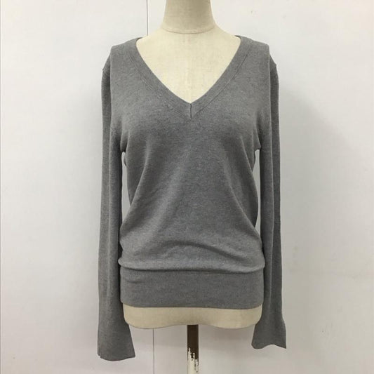 ザラ ZARA ニット、セーター 長袖 1509 125 803 Vネック S 無地 灰 / グレー /  レディース USED 古着 中古 10118467