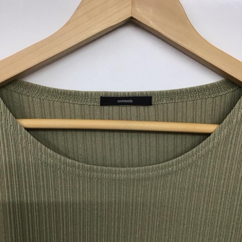 オズモーシス OSMOSIS カットソー 長袖 792006-680T バックロングドレーププルオーバー ONE SIZE 無地 カーキ / カーキ /  レディース USED 古着 中古 10142700