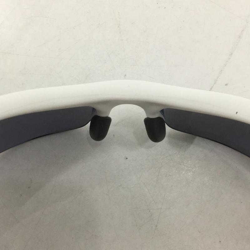 オークリー OAKLEY めがね・サングラス サングラス 26-221J FLAK JACKET スポーツサングラス ミラーレンズ ロゴ、文字 白 / ホワイト /  メンズ USED 古着 中古 10129367