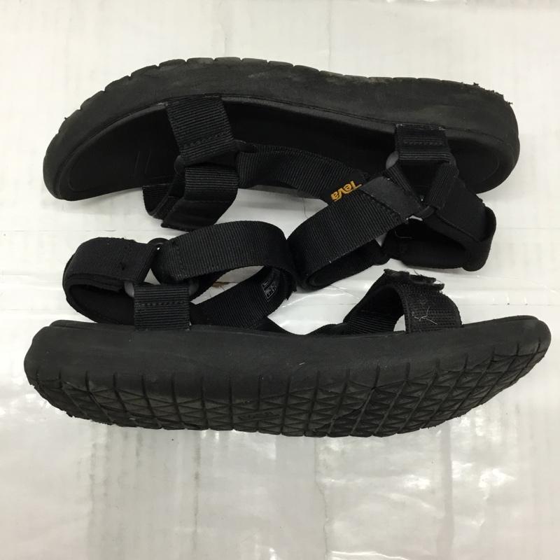 テバ Teva サンダル サンダル 1015156 スポーツサンダル 25cm 25.0cm ロゴ、文字 黒 / ブラック /  レディース USED 古着 中古 10107873