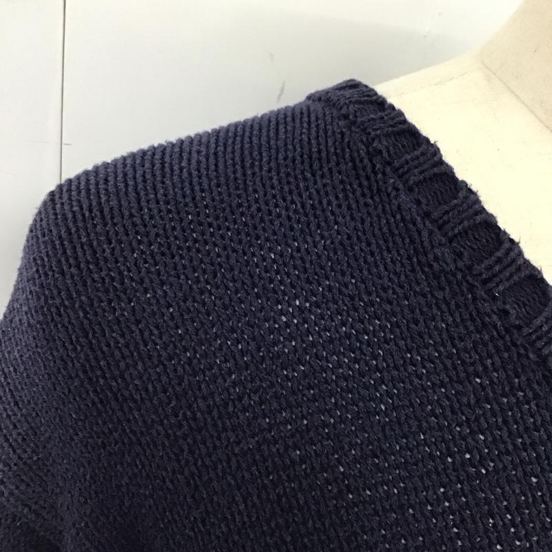 ポロバイラルフローレン Polo by RALPH LAUREN ニット、セーター 長袖 M 無地 紺 / ネイビー /  メンズ USED 古着 中古 10121840