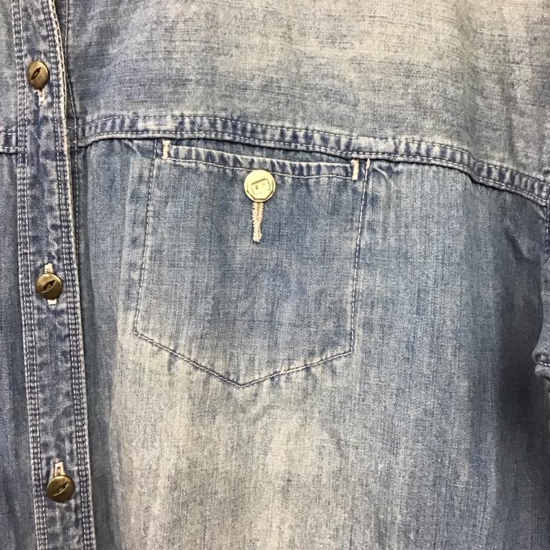 スタディオクリップ studio CLIP ワンピース ロングスカート 長袖シャツワンピース ロングワンピース デニム L 無地 インディゴ / インディゴ /  レディース USED 古着 中古 10145408