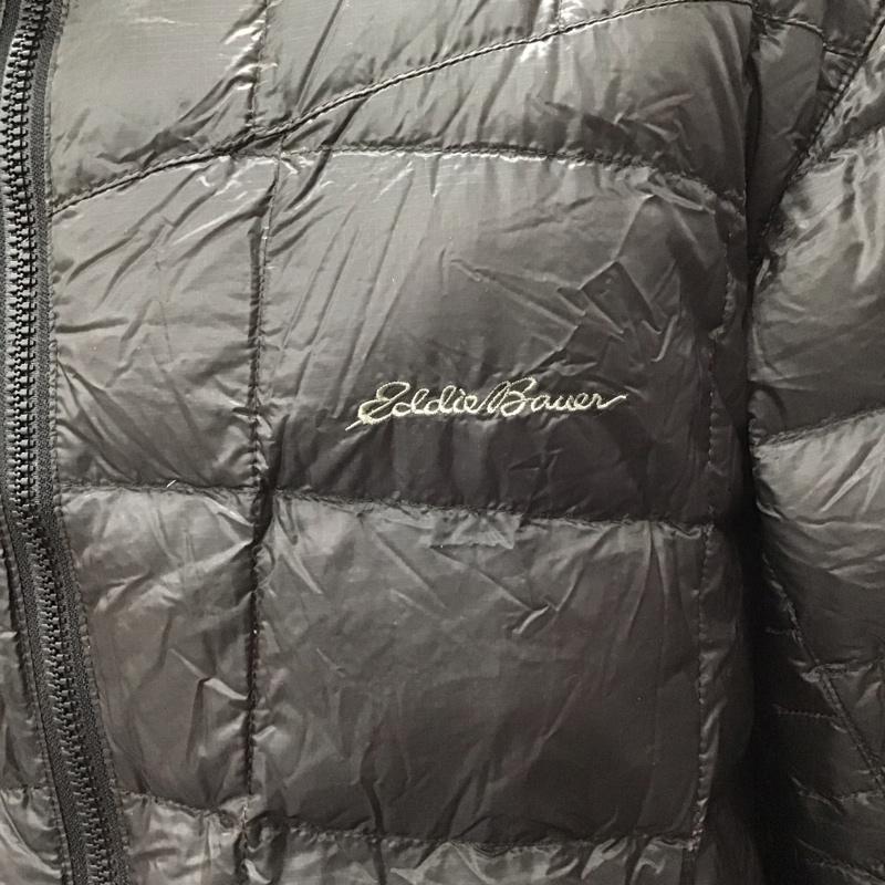 エディーバウアー Eddie Bauer ジャケット、上着 ジャンパー、ブルゾン ジップアップジャケット ジャンパー ジャケット ダウンジャケット アウター M ロゴ、文字 黒 / ブラック /  メンズ USED 古着 中古 10110764